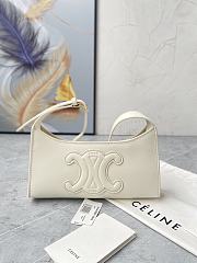 Celine Tabou Smooth Leather White 22x16x7CM - 1
