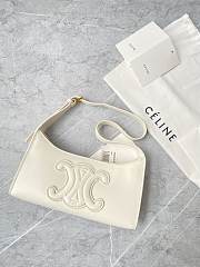 Celine Tabou Smooth Leather White 22x16x7CM - 3