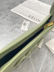 Celine Tabou Smooth Leather Green 22x16x7CM - 4