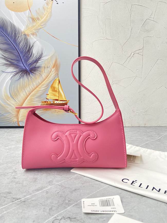 Celine Tabou Smooth Leather Pink 22x16x7CM - 1