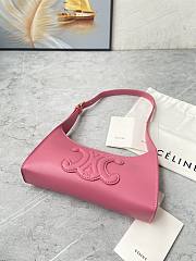 Celine Tabou Smooth Leather Pink 22x16x7CM - 4