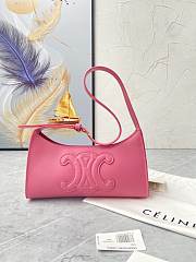 Celine Tabou Smooth Leather Pink 22x16x7CM - 2
