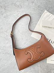 Celine Tabou Smooth Leather Brown 22x16x7CM - 3