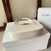 Celine Tilly Bag in Shiny Calfskin Rice Size 22x13x4cm - 5