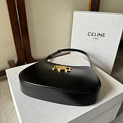 Celine Tilly Bag in Shiny Calfskin Black Size 22x13x4cm - 6