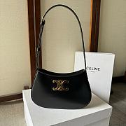 Celine Tilly Bag in Shiny Calfskin Black Size 22x13x4cm - 3