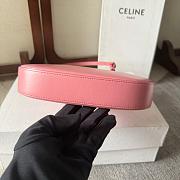 Celine Tilly Bag in Shiny Calfskin Pink Size 22x13x4cm - 6