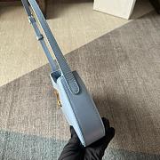 Celine Tilly Bag in Shiny Calfskin Blue Size 22x13x4cm - 5