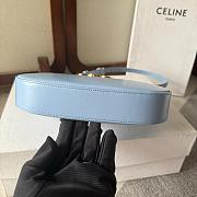 Celine Tilly Bag in Shiny Calfskin Blue Size 22x13x4cm - 4