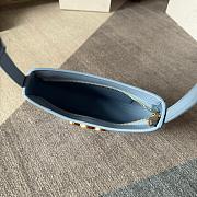 Celine Tilly Bag in Shiny Calfskin Blue Size 22x13x4cm - 2