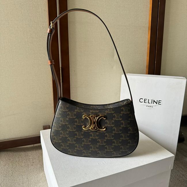 Celine Tilly Bag in Shiny Calfskin Size 22x13x4cm - 1