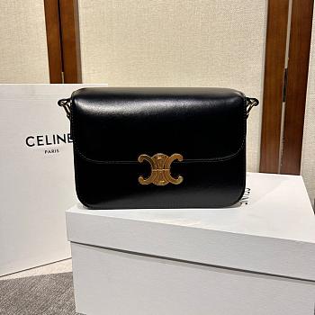 Celine Triomphe Black Bag Size 22x16x7cm