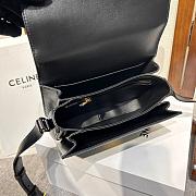 Celine Triomphe Black Bag Size 22x16x7cm - 3