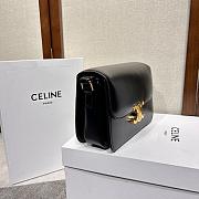 Celine Triomphe Black Bag Size 22x16x7cm - 2