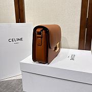 Celine Triomphe Brown Bag Size 22x16x7cm - 4