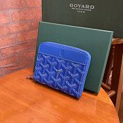 Goyard Matignon PM Yellow Wallet Blue - 4