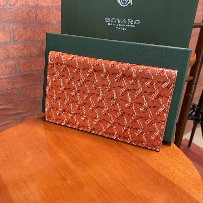 Goyard Richelieu Orange Wallet Size 18x10CM - 1