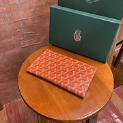 Goyard Richelieu Orange Wallet Size 18x10CM - 3