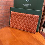 Goyard Richelieu Orange Wallet Size 18x10CM - 2