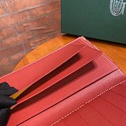 Goyard Richelieu Red Wallet Size 18x10CM - 3