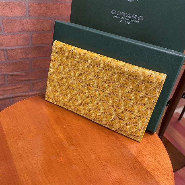 Goyard Richelieu Yellow Wallet Size 18x10CM - 1