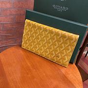 Goyard Richelieu Yellow Wallet Size 18x10CM - 1