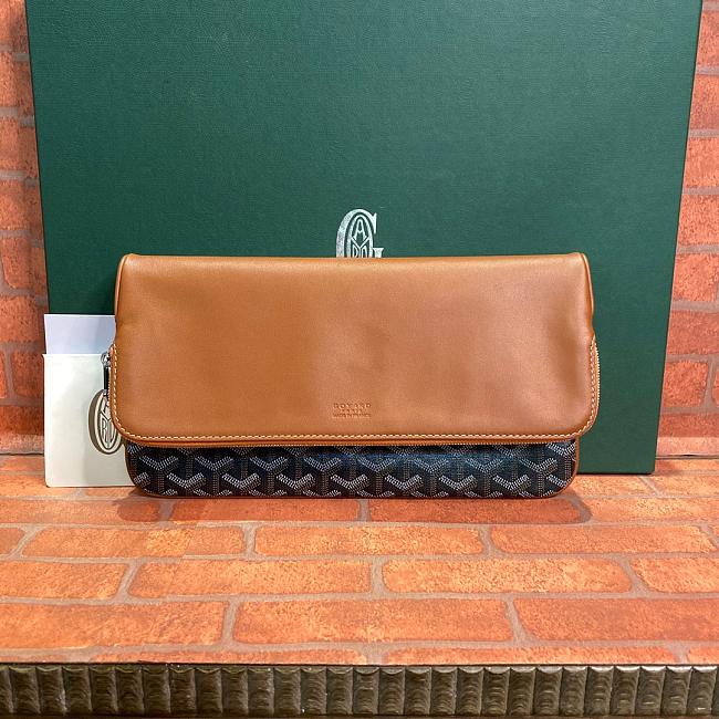 Goyard Sainte-Marie Clutch in Black Brown Size 29CM - 1