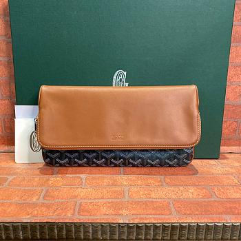 Goyard Sainte-Marie Clutch in Black Brown Size 29CM