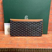 Goyard Sainte-Marie Clutch in Black Brown Size 29CM - 5