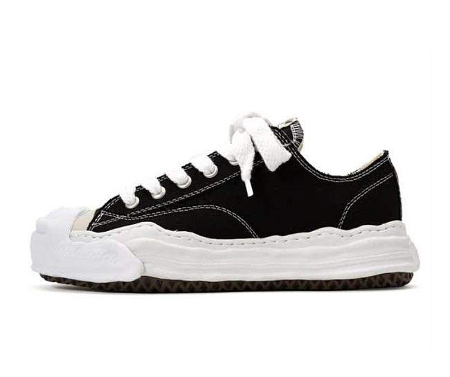 Maison Mihara Yasuhiro Hank OG Sole Canvas Low Black White - 1