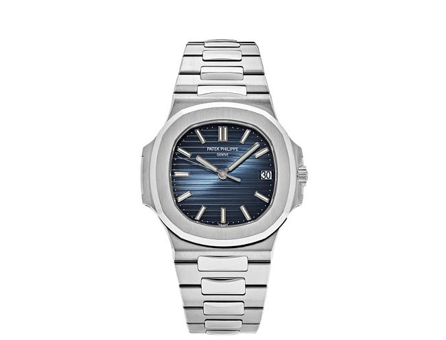 Patek Philippe Nautilus 5711/1A-010 Date Stainless Steel Blue Dial Watch - 1