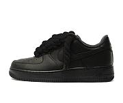 Nike Air Force 1 Black Rope-laces  - 1