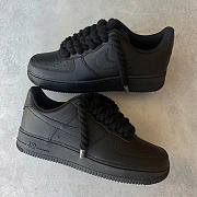Nike Air Force 1 Black Rope-laces  - 6
