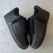 Nike Air Force 1 Black Rope-laces  - 5