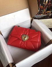 Dolce & Gabbana Devotion Red Bag Size 26×18×8CM - 4