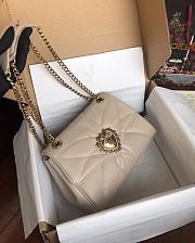 Dolce & Gabbana Devotion Beige Bag Size 26×18×8CM - 2