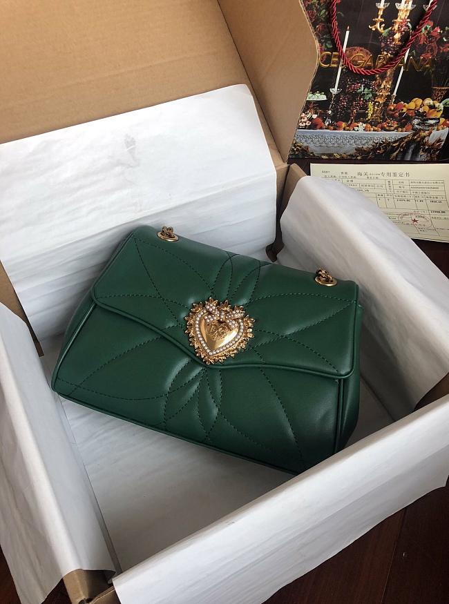 Dolce & Gabbana Devotion Green Bag Size 26×18×8CM - 1