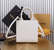 Dolce & Gabbana Embossed Tote White Bag Size 16×17×8CM - 4