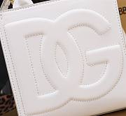 Dolce & Gabbana Embossed Tote White Bag Size 16×17×8CM - 2