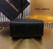 Dolce & Gabbana Embossed Tote Black Bag Size 16×17×8CM - 6