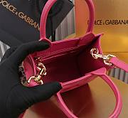 Dolce & Gabbana Embossed Tote Pink Bag Size 16×17×8CM - 4