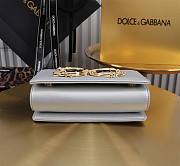 Dolce & Gabbana Silver Grained Bag Size 18x10x5CM - 2