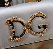 Dolce & Gabbana Silver Grained Bag Size 18x10x5CM - 5