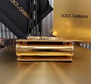 Dolce & Gabbana Gold Grained Bag Size 18x10x5CM - 3