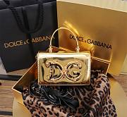 Dolce & Gabbana Gold Grained Bag Size 18x10x5CM - 5