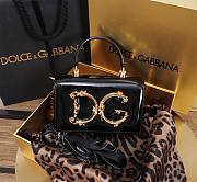 Dolce & Gabbana Black Grained Bag Size 18x10x5CM - 1