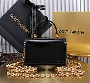 Dolce & Gabbana Black Grained Bag Size 18x10x5CM - 4