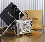 Dolce & Gabbana Silver Kadin Canta Logo Size 17x6x13CM - 2