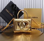 Dolce & Gabbana Gold Kadin Canta Logo Size 17x6x13CM - 6
