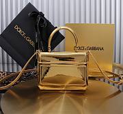 Dolce & Gabbana Gold Kadin Canta Logo Size 17x6x13CM - 3